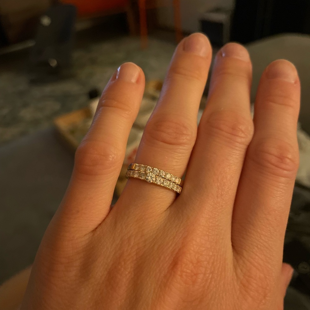Diamond Pavé Duo Gold